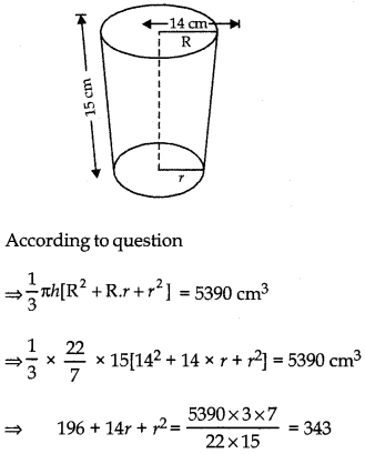 Surface Areas and Volumes Class 10 Extra Questions Maths Chapter 13 16