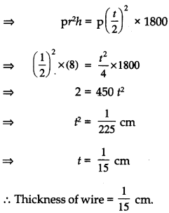 Surface Areas and Volumes Class 10 Extra Questions Maths Chapter 13 20