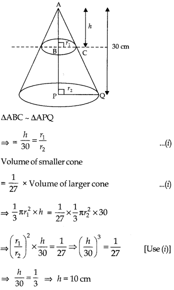 Surface Areas and Volumes Class 10 Extra Questions Maths Chapter 13 25