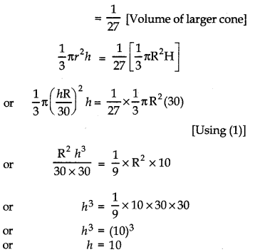 Surface Areas and Volumes Class 10 Extra Questions Maths Chapter 13 35