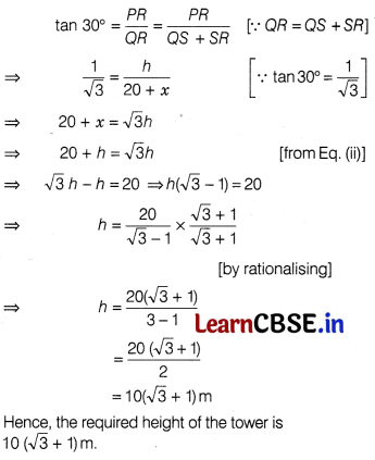 CBSE Sample Papers for Class 10 Maths Standard Set 4 with Solutions 15