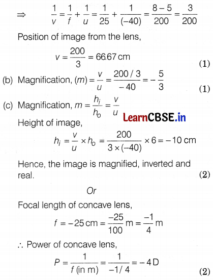 CBSE Sample Papers for Class 10 Science Set 7 with Solutions Q39.1