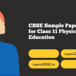 CBSE Sample Papers for Class 11 Physical Education