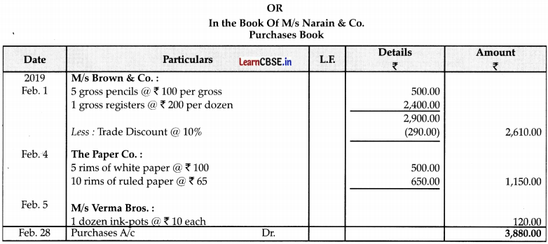 CBSE Sample Papers for Class 11 Accountancy Set 3 with Solutions - 16