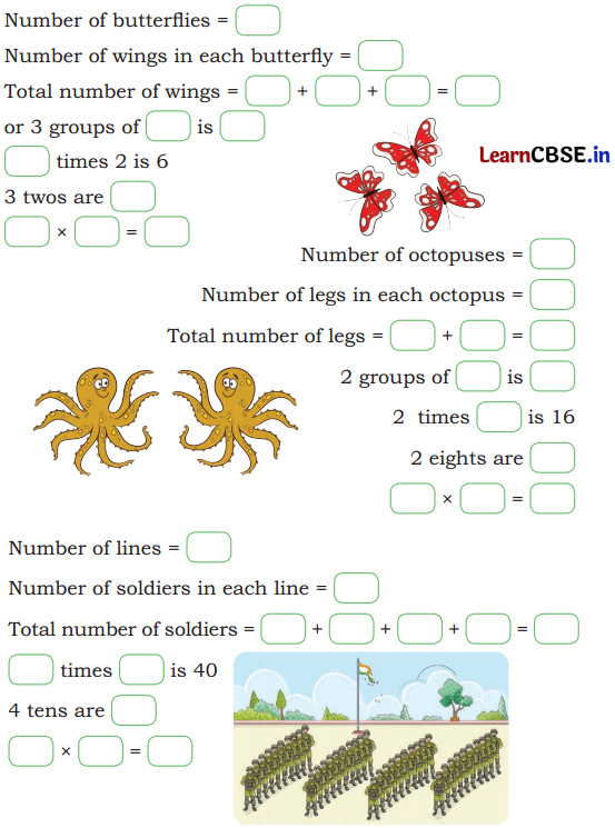 Joyful Mathematics Class 2 NCERT Solutions Chapter 8 Grouping and Sharing (Multiplication and Division) 3