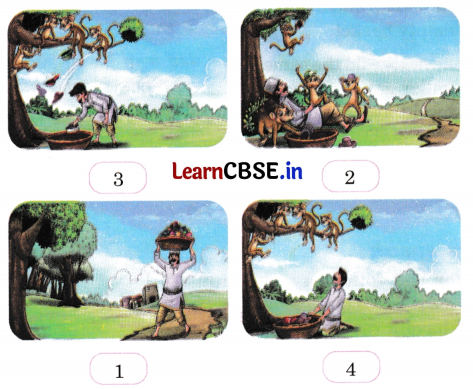 Mridang Class 1 English Solutions Chapter 4 The Cap-seller and the Monkeys 6