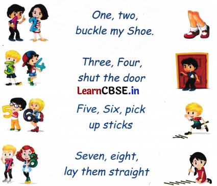 Mridang Class 1 English Worksheet Chapter 3 Picture Time 2