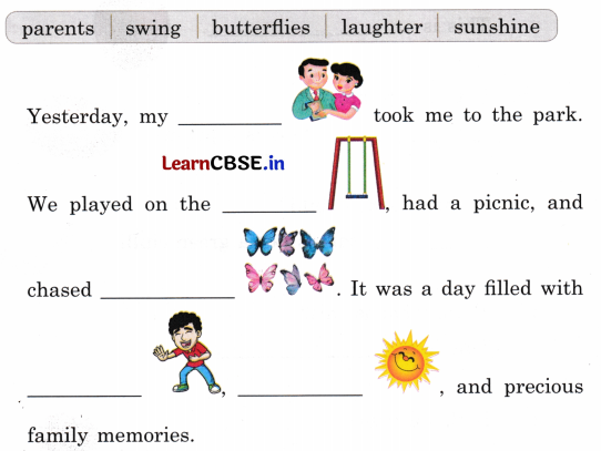 Mridang Class 1 English Worksheet Chapter 6 Fun with Pictures 9