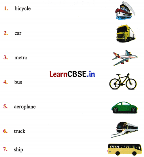 Mridang Class 2 English Worksheet Chapter 5 Come Back Soon 1