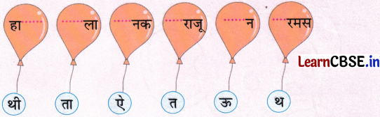 NCERT Class 1 Hindi Sarangi Worksheet Chapter 6 तीन साथी 7