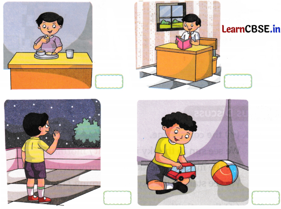 NCERT Class 1 Maths Joyful Mathematics Worksheet Chapter 10 How do I Spend My Day (Time) 2