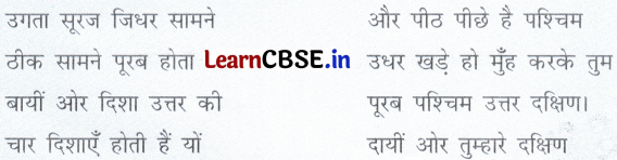 Sarangi Class 2 Hindi Worksheet Chapter 22 चार दिशाएँ 1