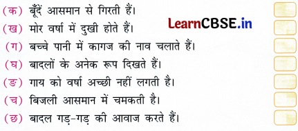 Sarangi Class 2 Hindi Worksheet Chapter 26 बादल 1
