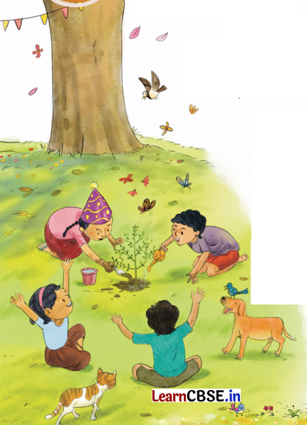 Sarangi Hindi Book Class 1 Solutions Chapter 16 जन्मदिवस पर पेड़ लगाओ 4