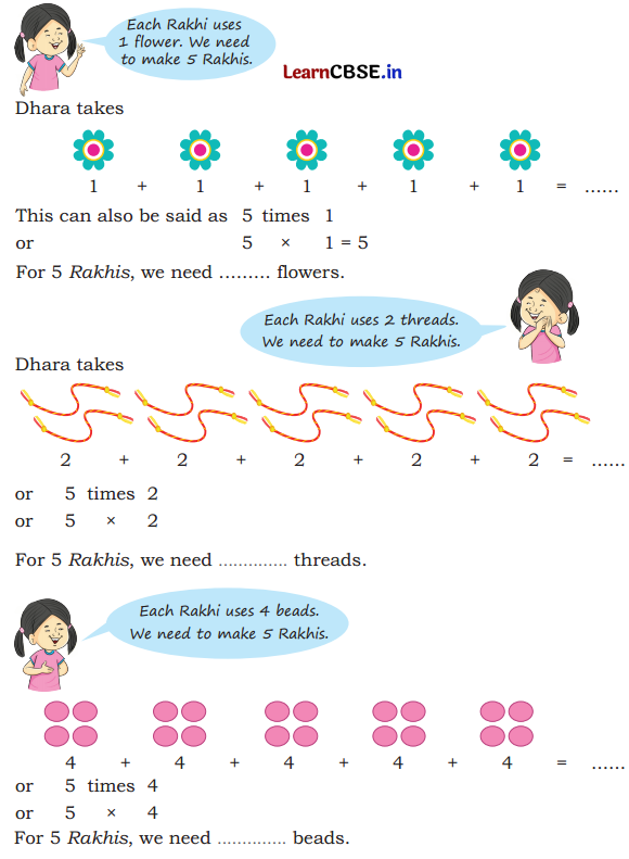 Maths Mela Class 3 Solutions Chapter 7 Raksha Bandhan 4