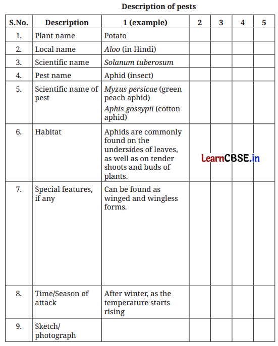 Class 6 Vocational Education Question Answer Project 2 Biodiversity